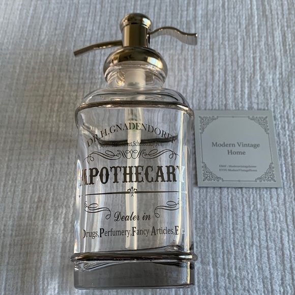 bella lux Bath Bella Lux Apothecary Liquid Soap Dispenser Pump